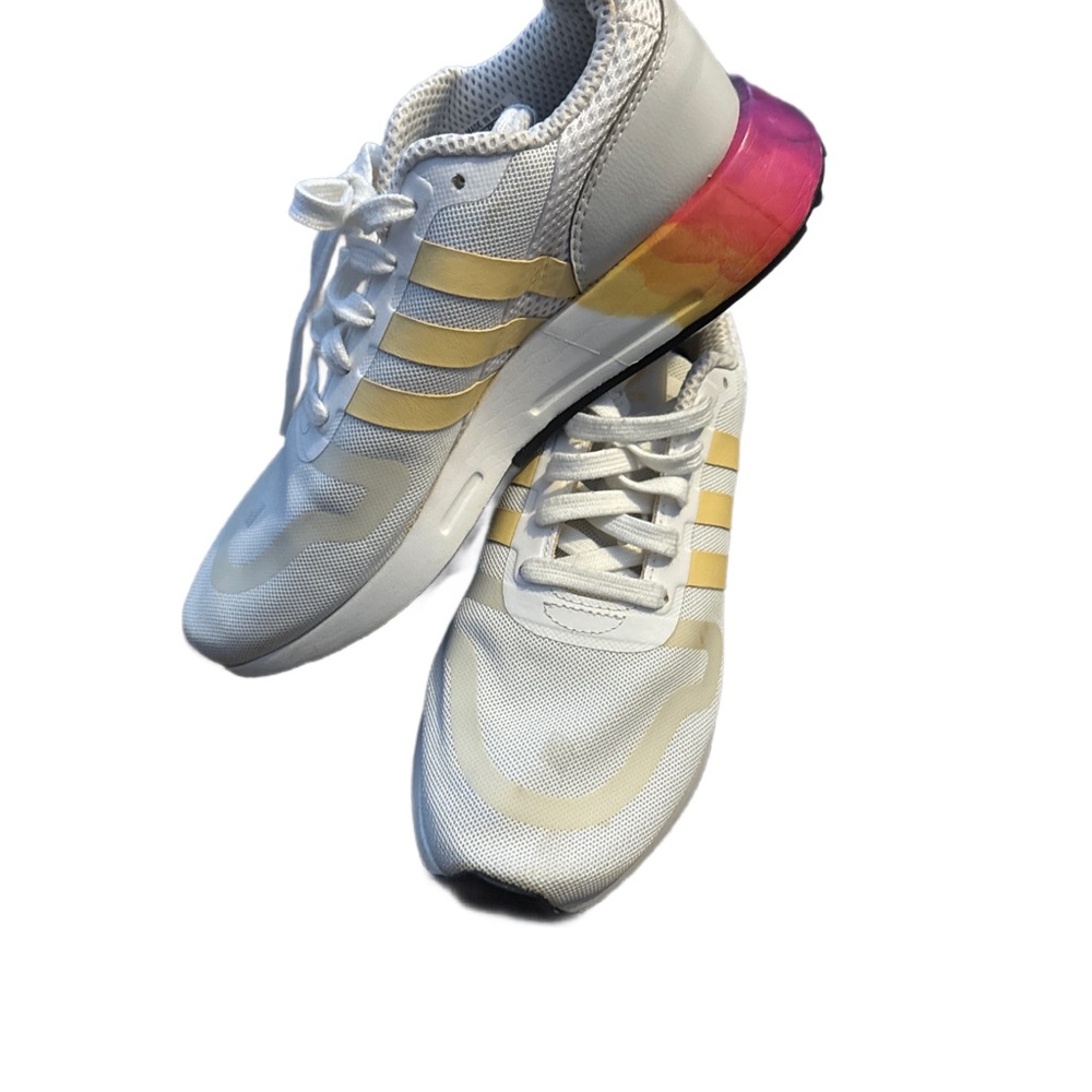 Adidas Multix. White, Yellow and Orange Sneakers Size 7